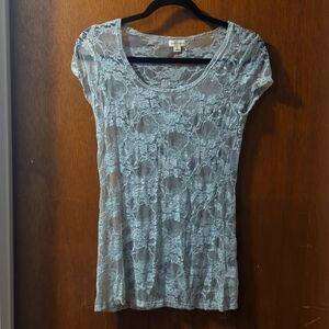 Gray Top - See through - Size L